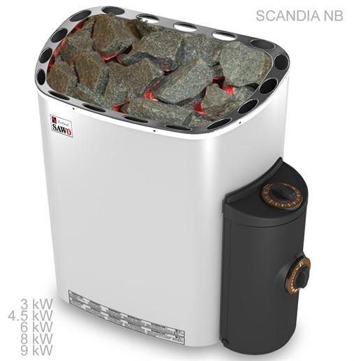 Bastuaggregat Sawo Scandia SCA 45NB 4,5 kW, SCA-45NB-P-C